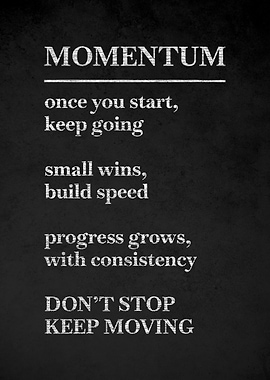 Momentum Motivational Poster