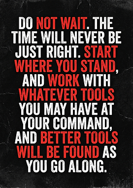 Inspirational Quote About Starting Now