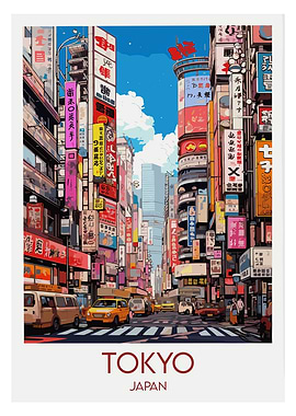 Vibrant Tokyo Street Scene