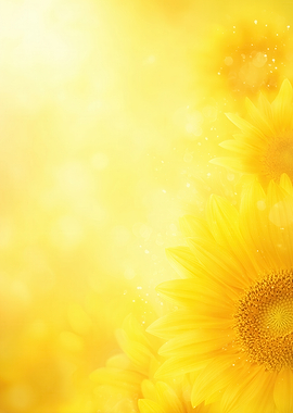 Bright Sunflower Background