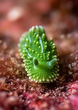 Green Leafy Sea Dragon Nudibranch