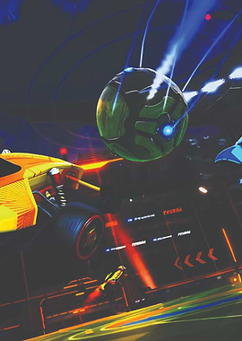 Rocket League Cars and Ball