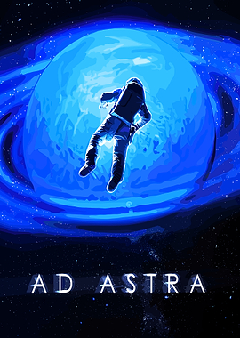 Astronaut floating in space