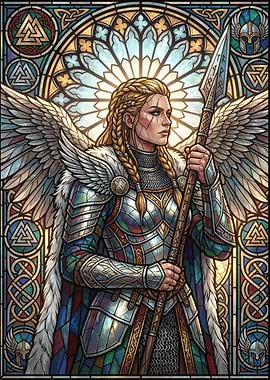 Valkyrie in Stained Glass Armor
