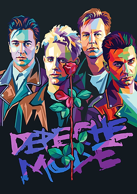 Depeche Mode Pop Art Portrait