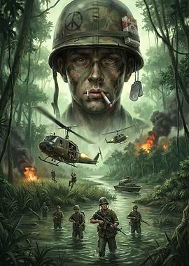Vietnam War Scene