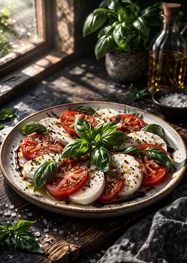 Caprese Salad with Fresh Basil