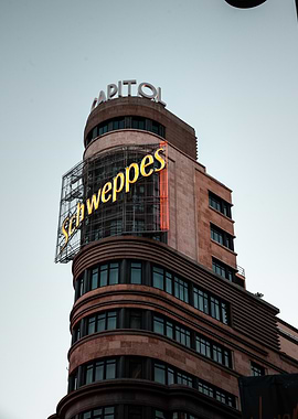 Capitol Building with Schweppes Sign