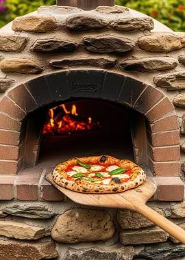 Pizza in a Wood-Fired Oven