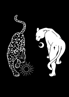 Two Leopards with Celestial Symbols