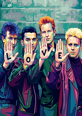 Depeche Mode LOVE Pop Art