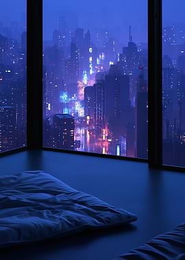 Futuristic Cityscape View