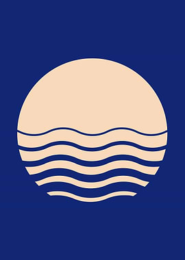 Abstract Sun and Waves