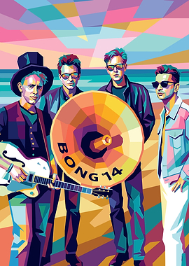 Depeche Mode Pop Art Portrait