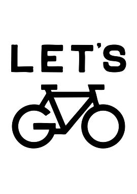 Lets Go Bicycle Graphic
