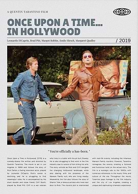 Once Upon a Time in Hollywood Poster