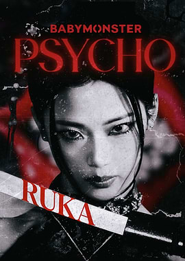 BABYMONSTER RUKA PSYCHO Poster