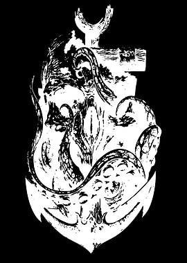 Kraken attacking an anchor