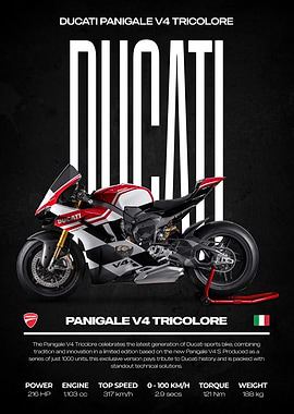 Ducati Panigale V4 Tricolore Motorcycle