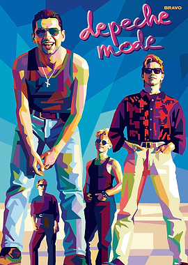 Depeche Mode Pop Art Portrait