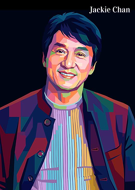 Jackie Chan Pop Art Portrait