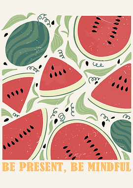 Watermelon Slices and Text