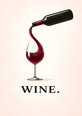 Wine Pouring into Glass