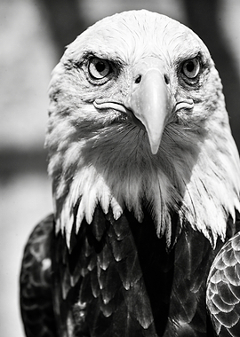 Close-up of a Bald Eagle's Face