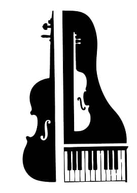 Musical Instruments Silhouette Art