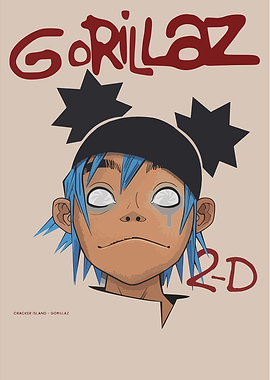 Gorillaz 2-D Cracker Island