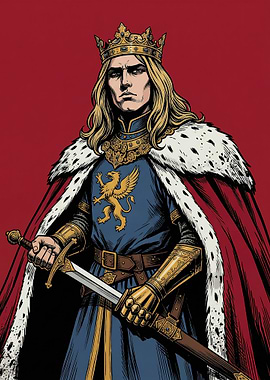 King with Sword and Crown