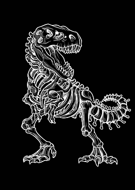 Dinosaur Skeleton Illustration