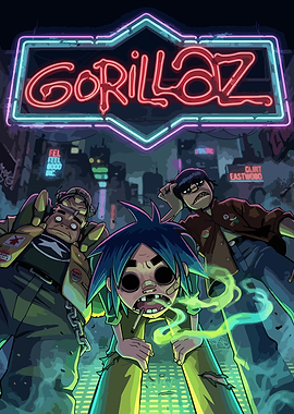 Gorillaz Neon Sign