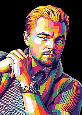 Leonardo DiCaprio Pop Art Portrait