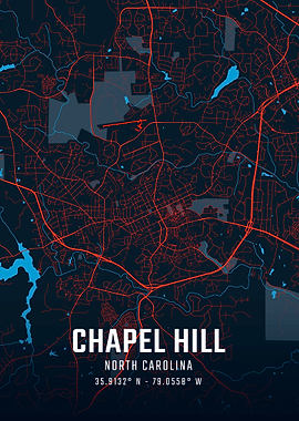 Chapel Hill City Map