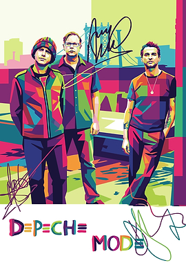 Depeche Mode Pop Art Portrait