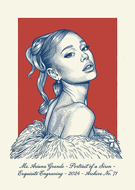 Ariana Grande Siren Engraving
