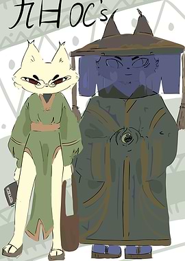 Anime Style Characters with Traditional Japanese Attire