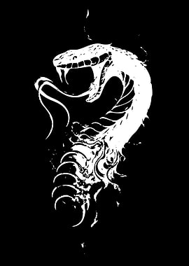 White Snake Illustration