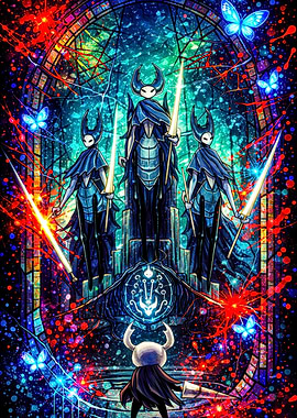 Hollow Knight Stained Glass Art