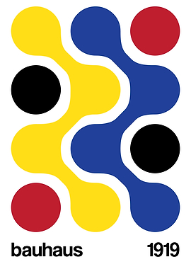 Bauhaus Logo with Geometric Shapes