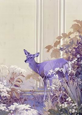 Deer in a Garden
