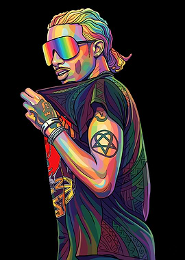 Colorful Portrait of a Playboi Carti