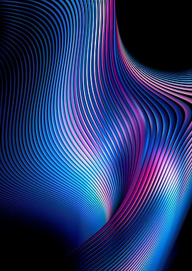 Neon Ribbon Flow