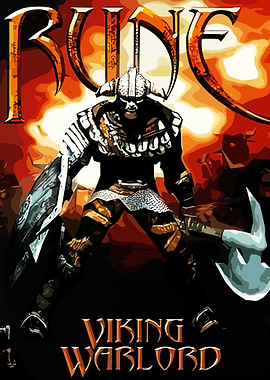 Rune Viking Warlord Poster