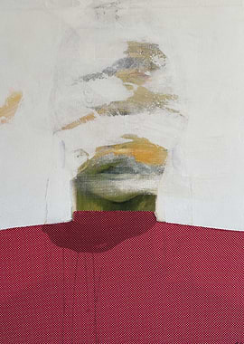 Abstract Portrait with Red Garment