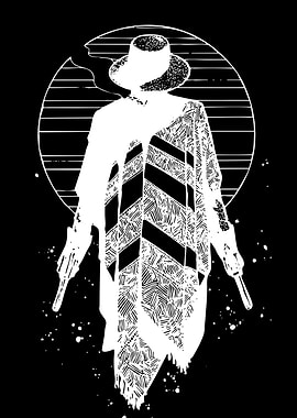 Lone Gunslinger Silhouette