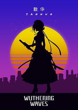 Wuthering Waves Sanhua Silhouette