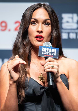 Megan Fox at a Press Conference