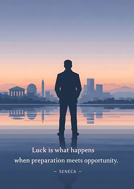 Man silhouetted against city skyline